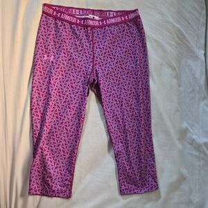 Under Armour Kids' Purple Geometric Leggings